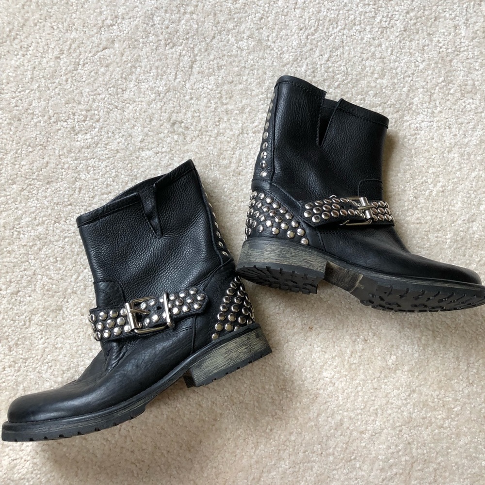 Steve Madden Leather Boots with Studs